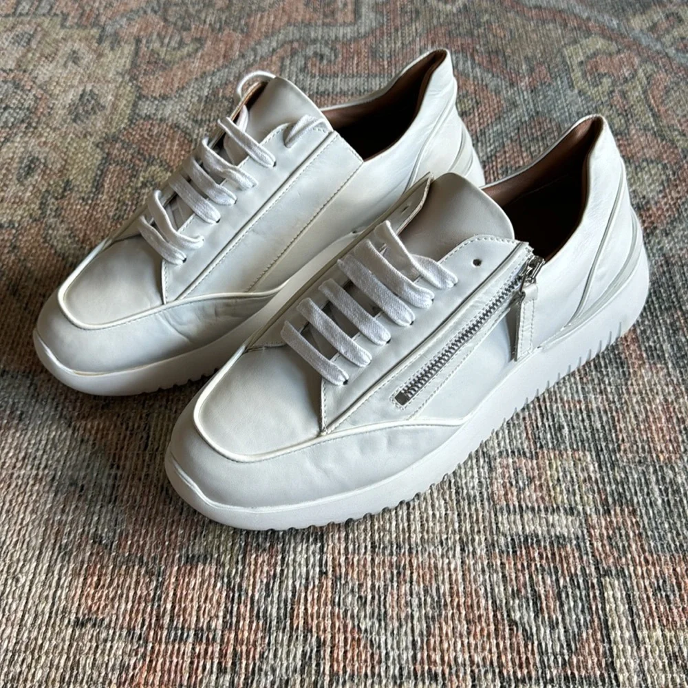 Aquatalia Claretta Sneaker in White